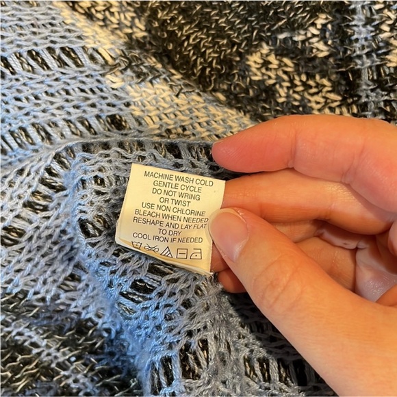 🌸Eye Shadow Cardigan Sweater Open Front Hi Lo Drape Knit size Small - Picture 4 of 7